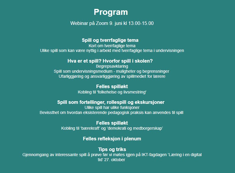 Program webinar