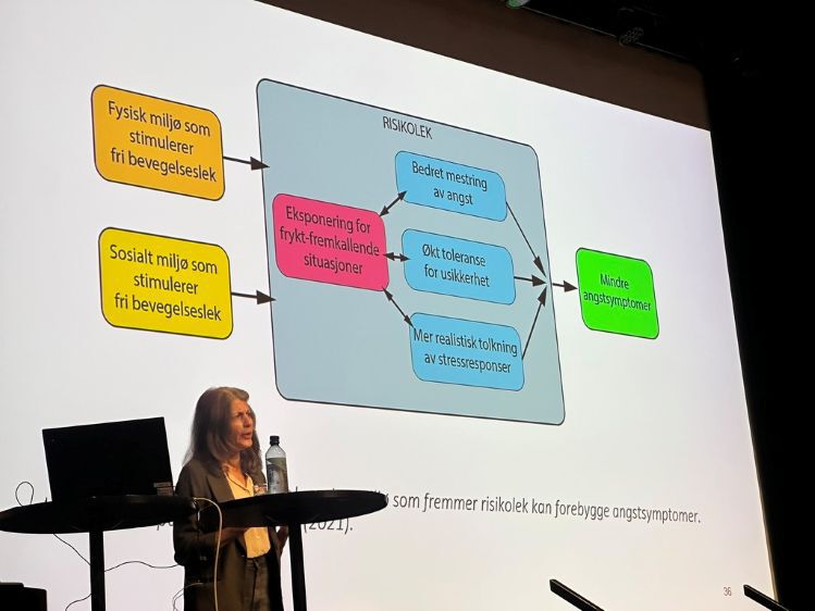 Foredragsholder Charlotte Lunde avsluttet konferansen med foredraget "En lek for livet"