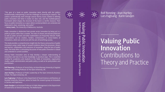 Valuing Public Innovation. Contrubutions to Theory and Practice kommer ut på det anerkjente forlaget Palgrave Macmillan i oktober.