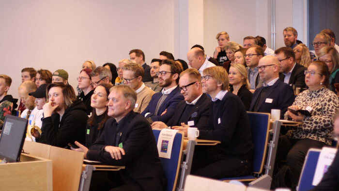 Bilde av næringsaktører på kunnskapssamling 