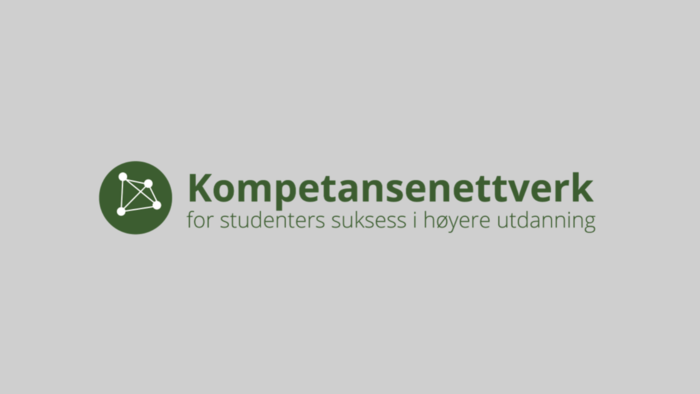 Den grønne logoen til Kompetansenettverk for studenters suksess i høyere utdanning
