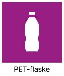 Bilde viser en illustrasjon av PET-flaske.