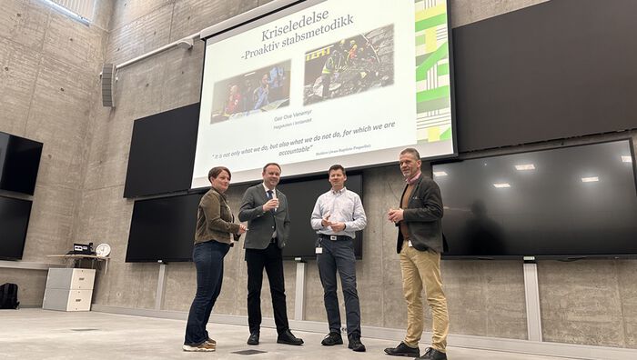 Bilde av Anniken Bergan-Skar, Ole Erik Hørstad, Geir Ove Venemyr og Stein Halvorsen. 