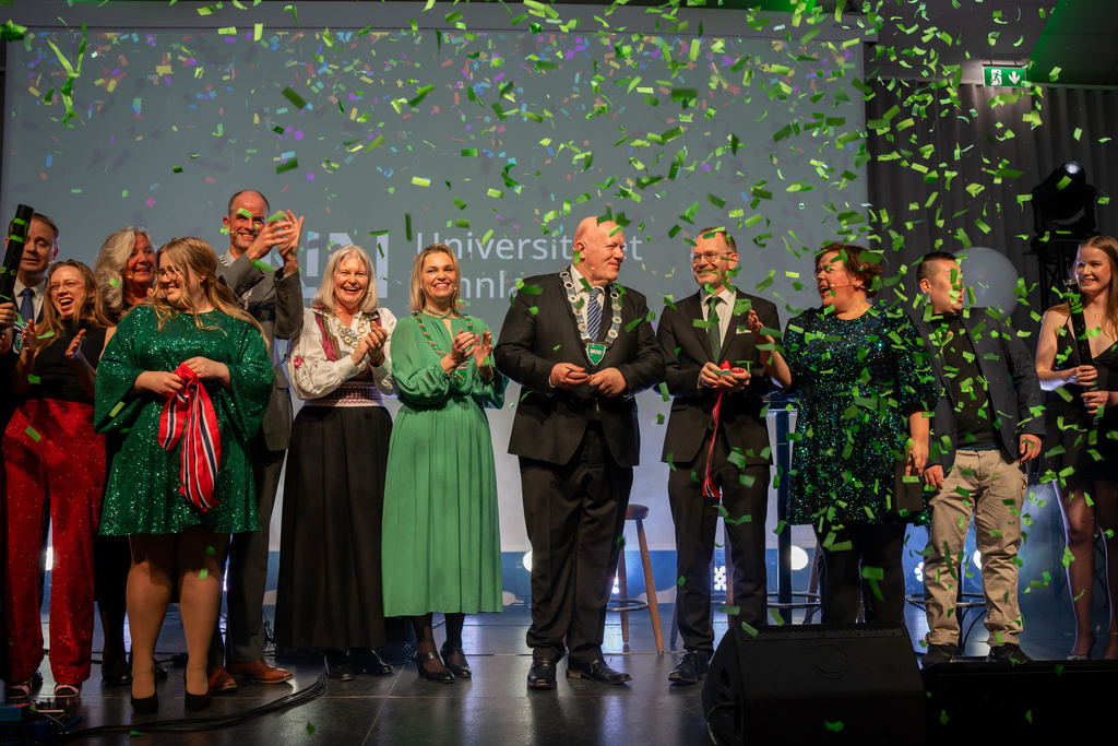 Fest på hamar for å feire universitetet