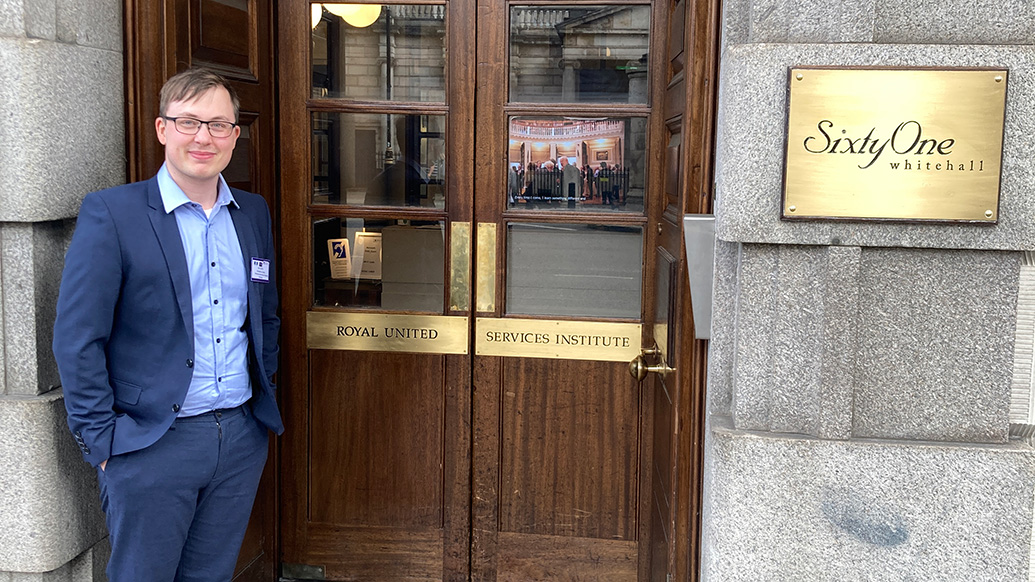 Kristoffer Lie Eide i London 