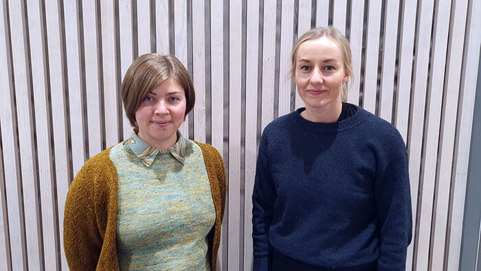Portrettfoto Ingeborg Lund og Anne Tvedt. 