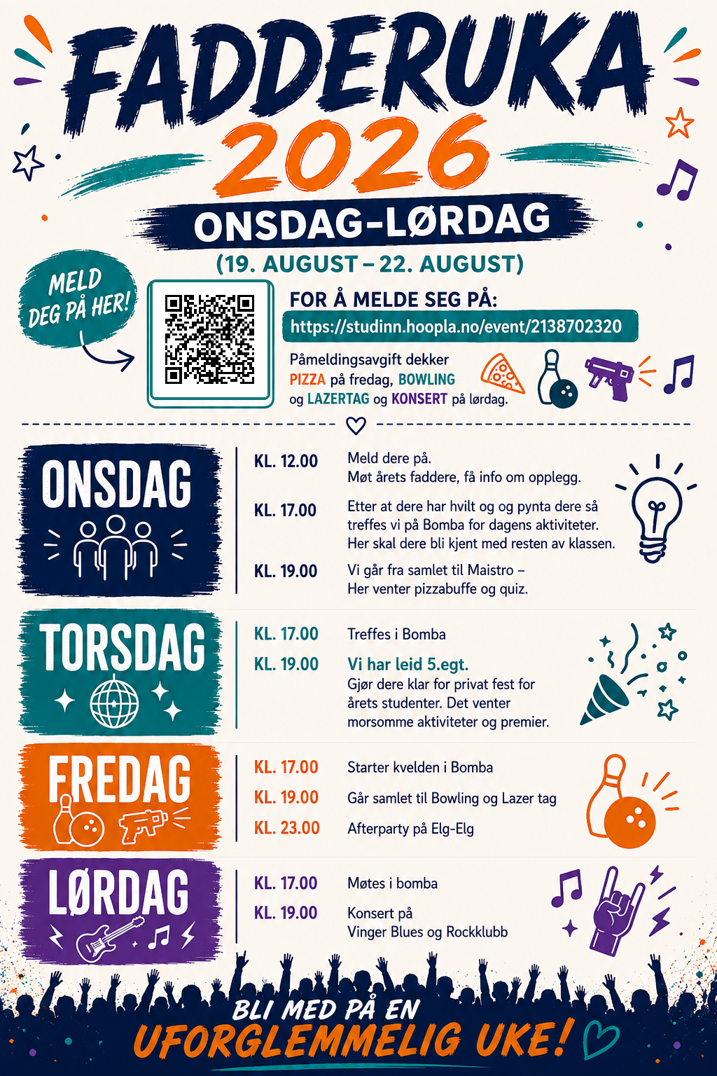 Fadderuka 2026 kongsvinger program
